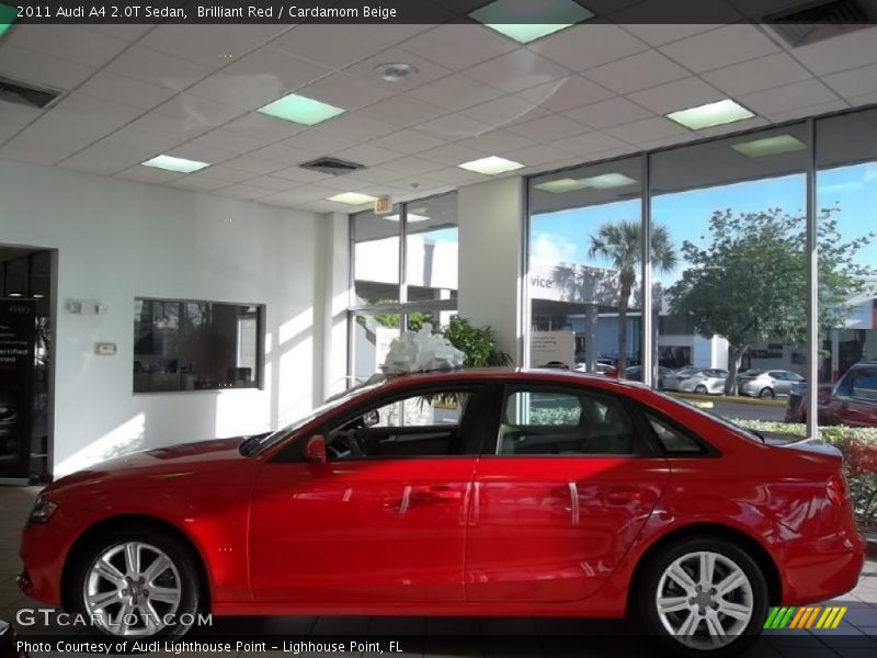 Brilliant Red / Cardamom Beige 2011 Audi A4 2.0T Sedan