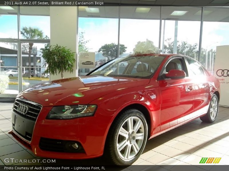 Brilliant Red / Cardamom Beige 2011 Audi A4 2.0T Sedan