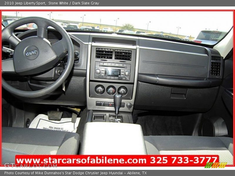 Stone White / Dark Slate Gray 2010 Jeep Liberty Sport