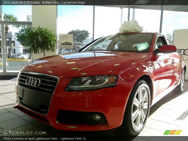 Brilliant Red / Cardamom Beige 2011 Audi A4 2.0T Sedan