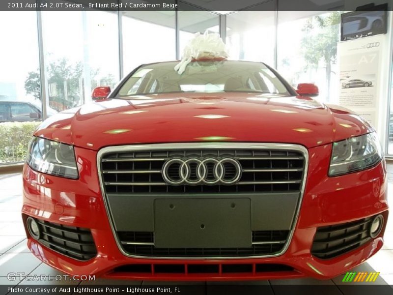 Brilliant Red / Cardamom Beige 2011 Audi A4 2.0T Sedan