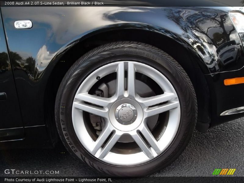 Brilliant Black / Black 2008 Audi A4 2.0T S-Line Sedan