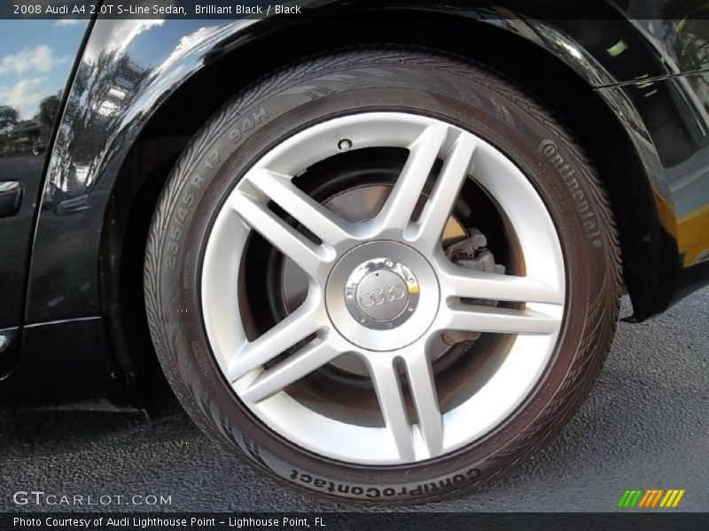 Brilliant Black / Black 2008 Audi A4 2.0T S-Line Sedan
