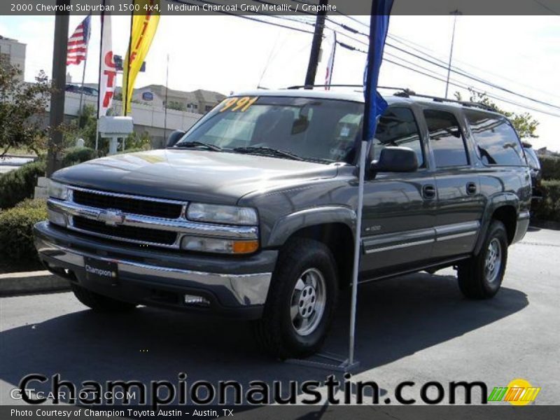 Medium Charcoal Gray Metallic / Graphite 2000 Chevrolet Suburban 1500 4x4