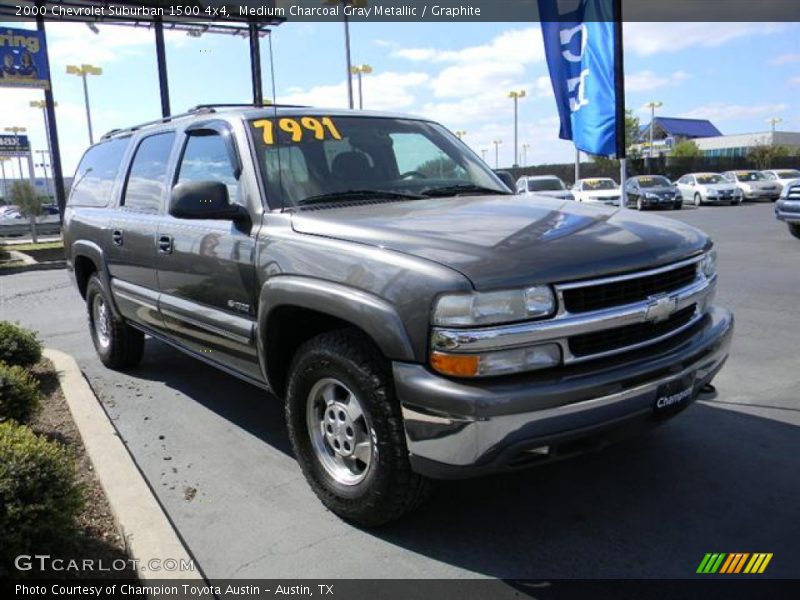 Medium Charcoal Gray Metallic / Graphite 2000 Chevrolet Suburban 1500 4x4