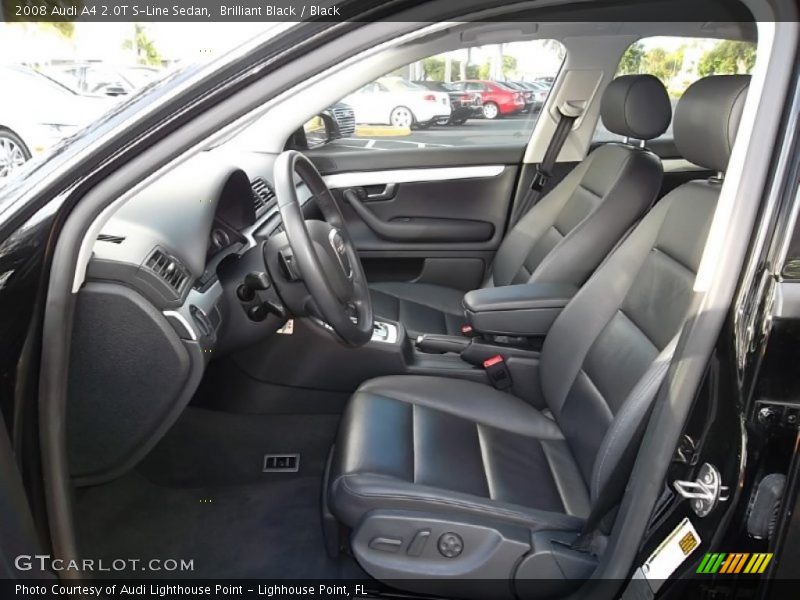 Brilliant Black / Black 2008 Audi A4 2.0T S-Line Sedan