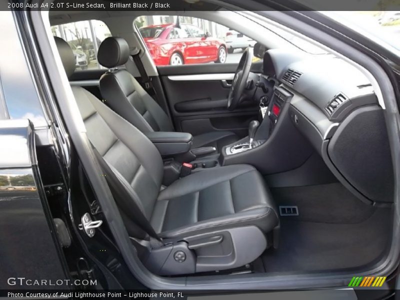 Brilliant Black / Black 2008 Audi A4 2.0T S-Line Sedan