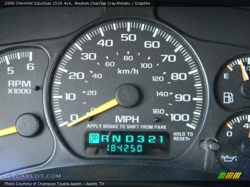 Medium Charcoal Gray Metallic / Graphite 2000 Chevrolet Suburban 1500 4x4