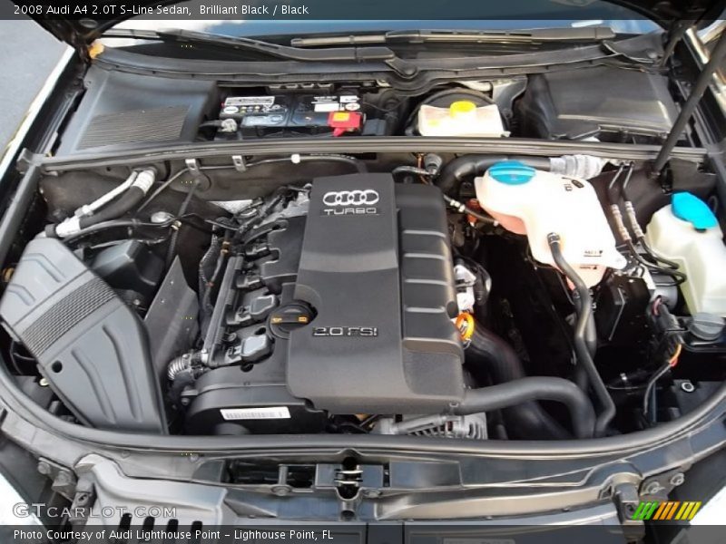 Brilliant Black / Black 2008 Audi A4 2.0T S-Line Sedan