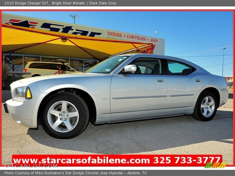 Bright Silver Metallic / Dark Slate Gray 2010 Dodge Charger SXT