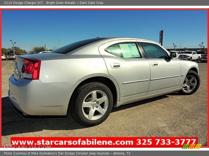 Bright Silver Metallic / Dark Slate Gray 2010 Dodge Charger SXT