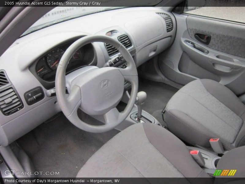 Stormy Gray / Gray 2005 Hyundai Accent GLS Sedan