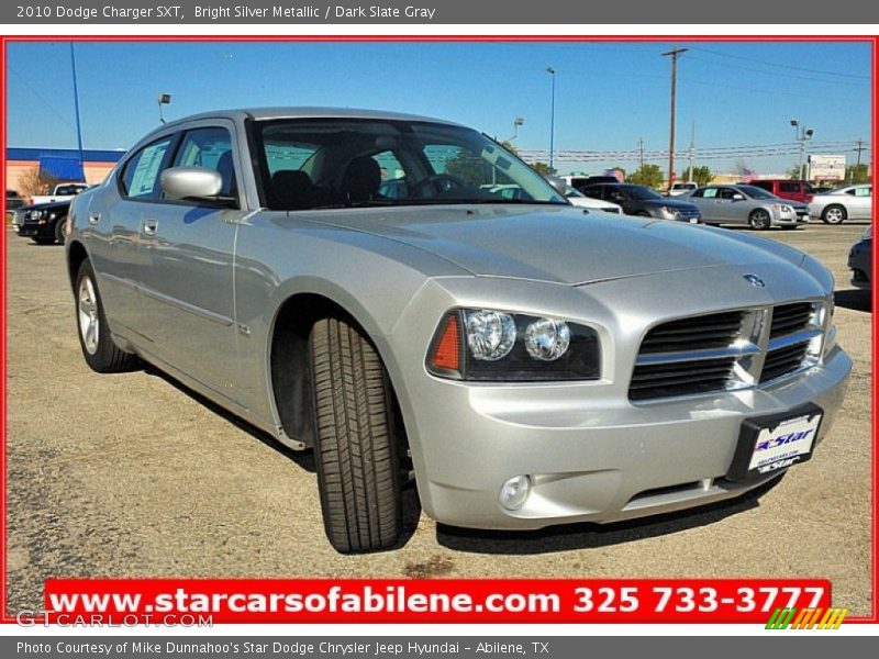 Bright Silver Metallic / Dark Slate Gray 2010 Dodge Charger SXT