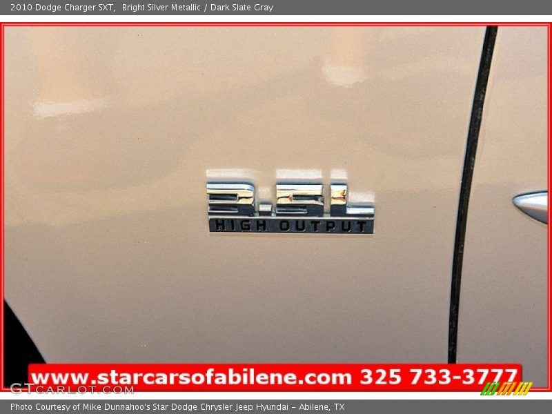 Bright Silver Metallic / Dark Slate Gray 2010 Dodge Charger SXT