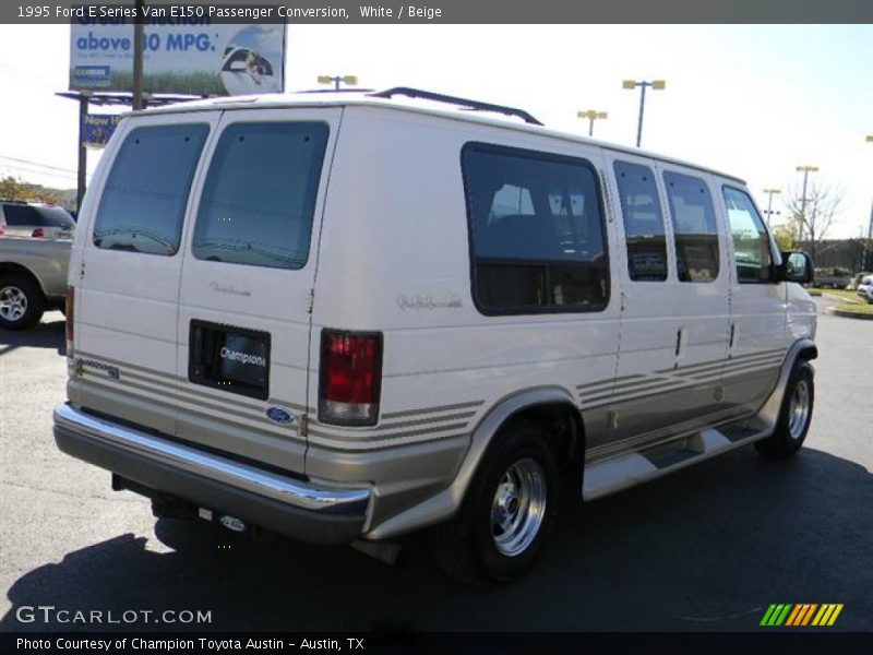 White / Beige 1995 Ford E Series Van E150 Passenger Conversion