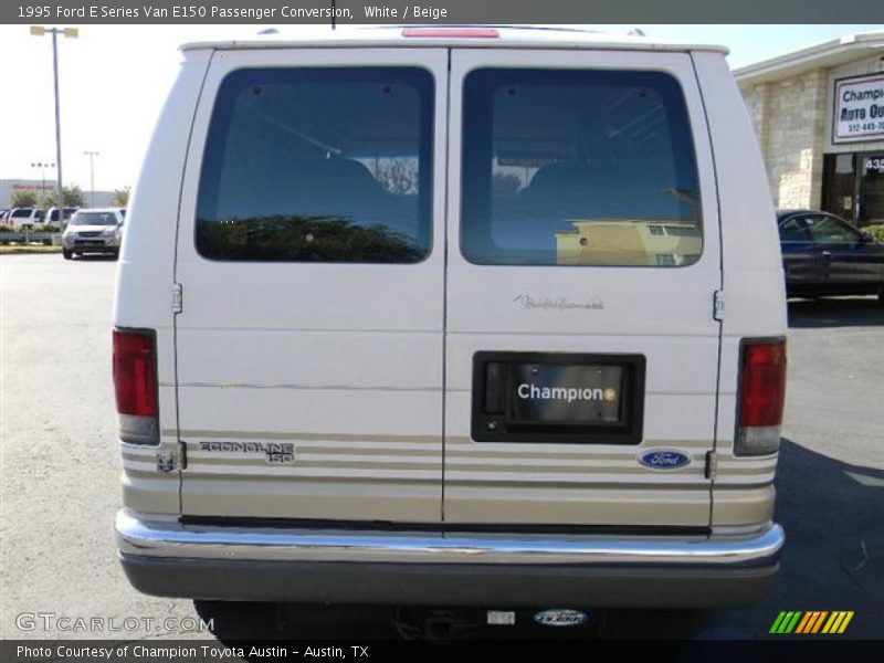 White / Beige 1995 Ford E Series Van E150 Passenger Conversion
