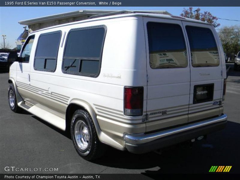 White / Beige 1995 Ford E Series Van E150 Passenger Conversion