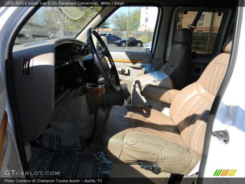 White / Beige 1995 Ford E Series Van E150 Passenger Conversion