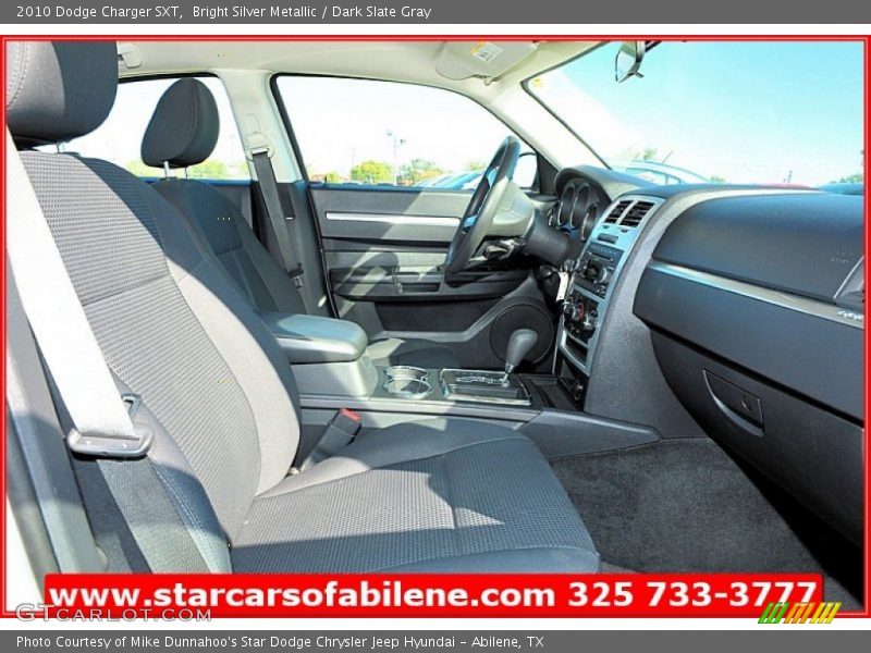 Bright Silver Metallic / Dark Slate Gray 2010 Dodge Charger SXT