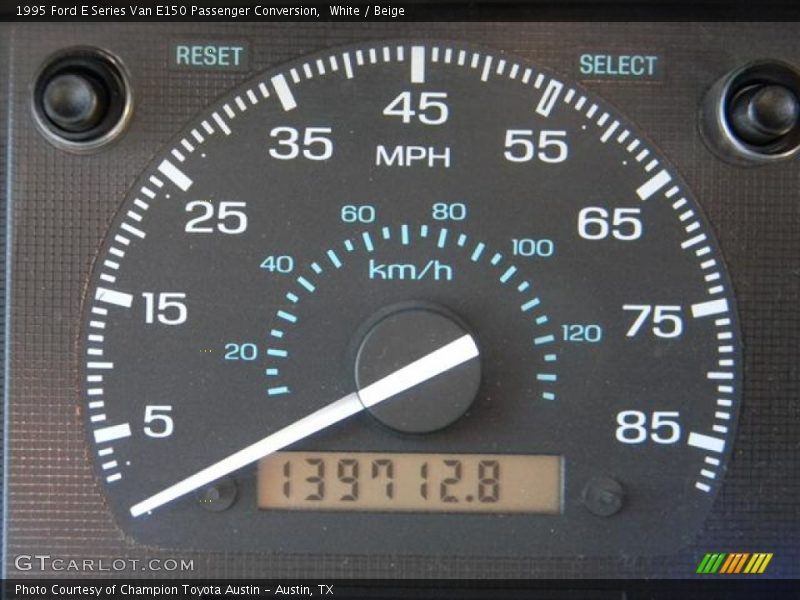 White / Beige 1995 Ford E Series Van E150 Passenger Conversion