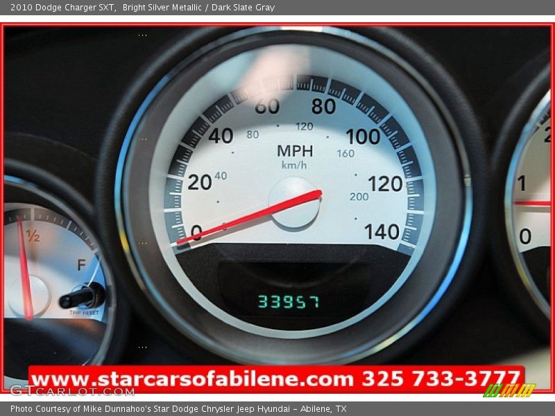 Bright Silver Metallic / Dark Slate Gray 2010 Dodge Charger SXT