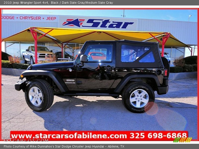 Black / Dark Slate Gray/Medium Slate Gray 2010 Jeep Wrangler Sport 4x4