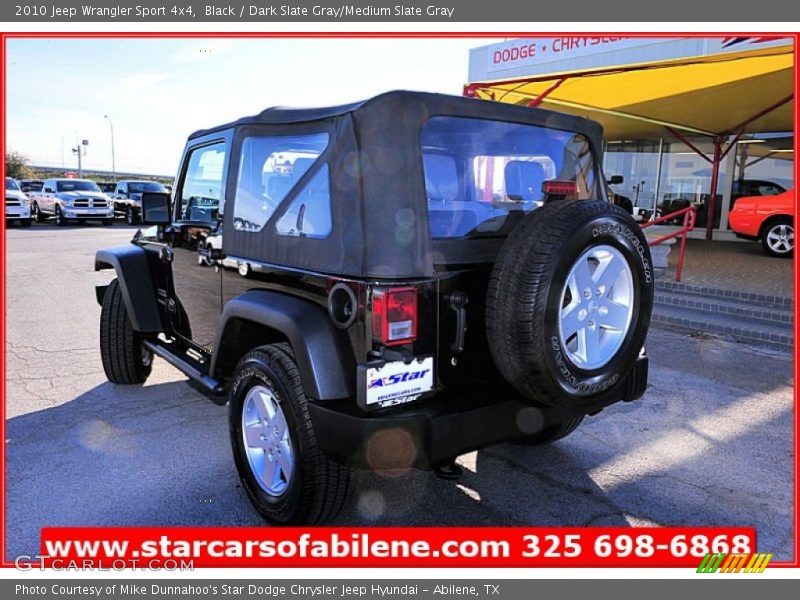 Black / Dark Slate Gray/Medium Slate Gray 2010 Jeep Wrangler Sport 4x4