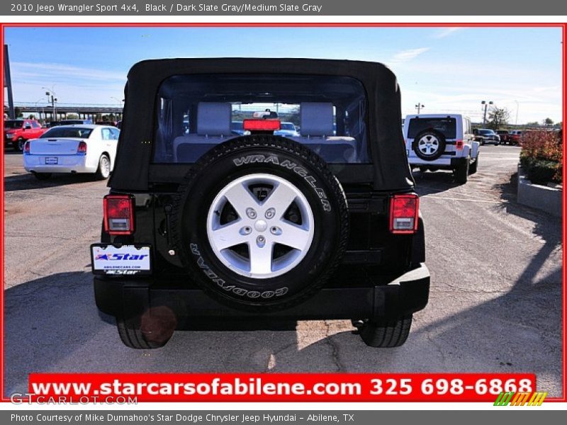 Black / Dark Slate Gray/Medium Slate Gray 2010 Jeep Wrangler Sport 4x4