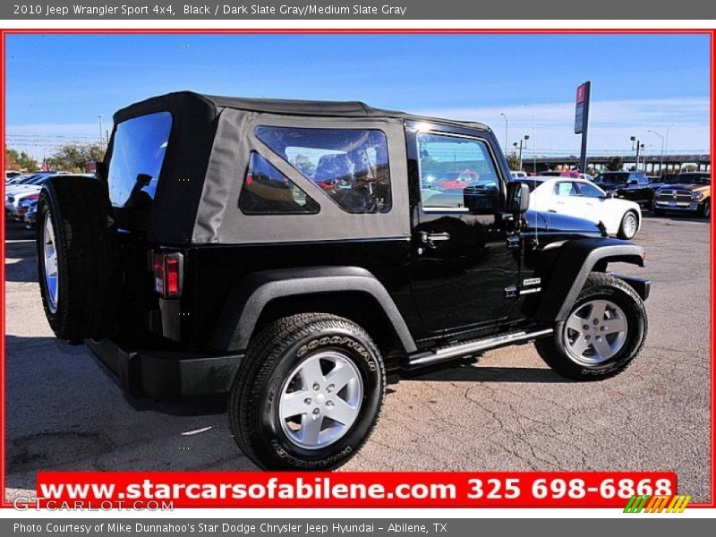 Black / Dark Slate Gray/Medium Slate Gray 2010 Jeep Wrangler Sport 4x4