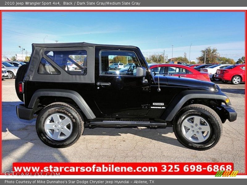 Black / Dark Slate Gray/Medium Slate Gray 2010 Jeep Wrangler Sport 4x4