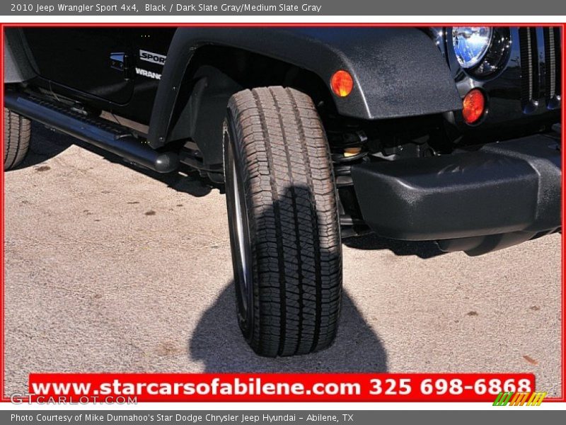 Black / Dark Slate Gray/Medium Slate Gray 2010 Jeep Wrangler Sport 4x4
