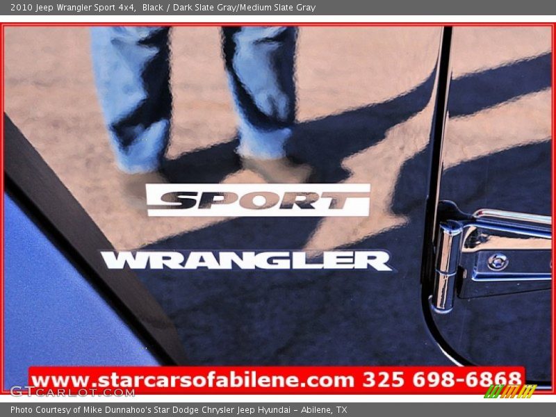 Black / Dark Slate Gray/Medium Slate Gray 2010 Jeep Wrangler Sport 4x4