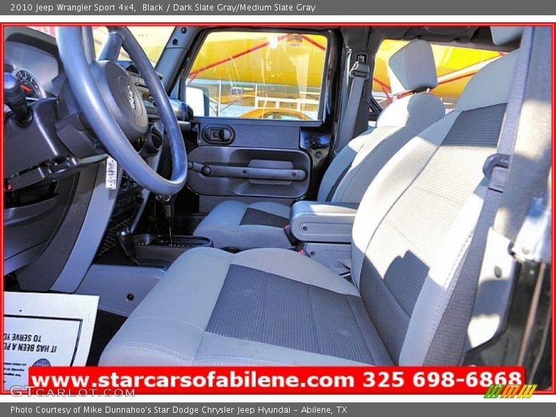 Black / Dark Slate Gray/Medium Slate Gray 2010 Jeep Wrangler Sport 4x4