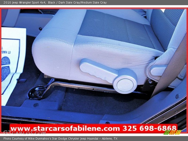 Black / Dark Slate Gray/Medium Slate Gray 2010 Jeep Wrangler Sport 4x4