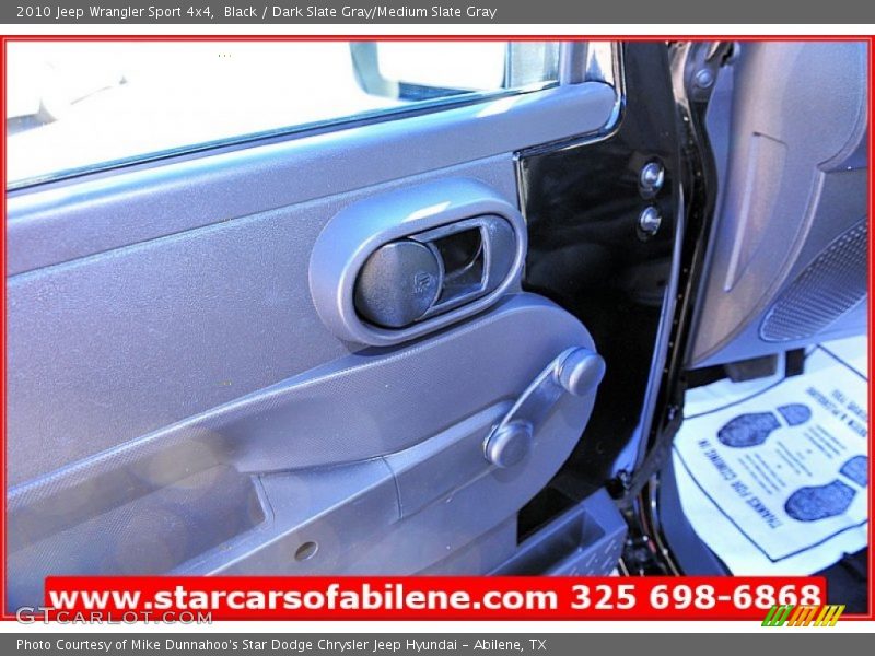 Black / Dark Slate Gray/Medium Slate Gray 2010 Jeep Wrangler Sport 4x4