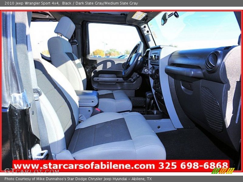 Black / Dark Slate Gray/Medium Slate Gray 2010 Jeep Wrangler Sport 4x4