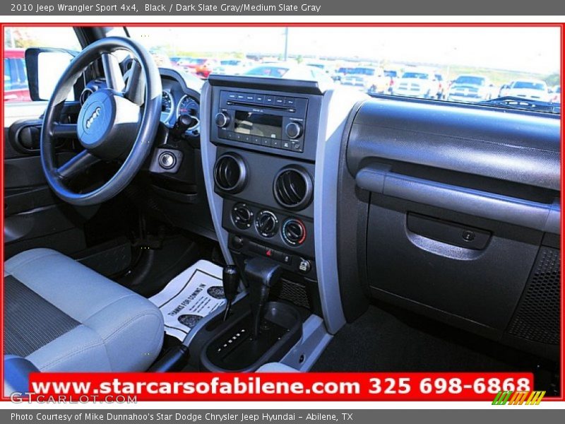 Black / Dark Slate Gray/Medium Slate Gray 2010 Jeep Wrangler Sport 4x4