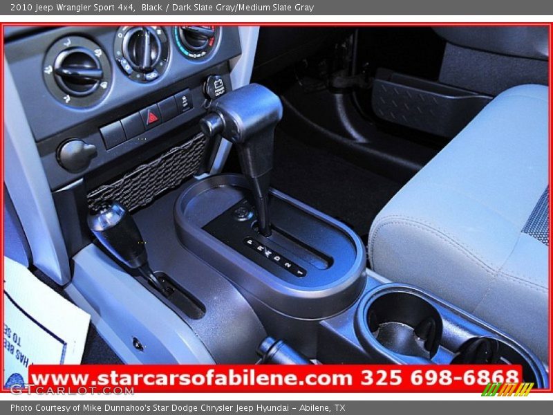 Black / Dark Slate Gray/Medium Slate Gray 2010 Jeep Wrangler Sport 4x4