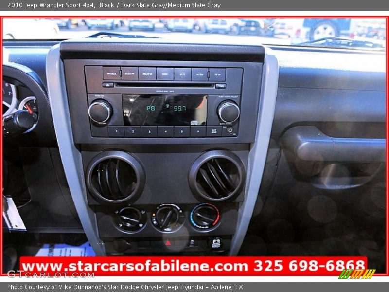 Black / Dark Slate Gray/Medium Slate Gray 2010 Jeep Wrangler Sport 4x4