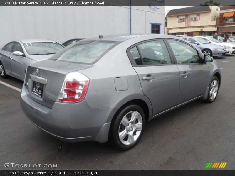Magnetic Gray / Charcoal/Steel 2008 Nissan Sentra 2.0 S