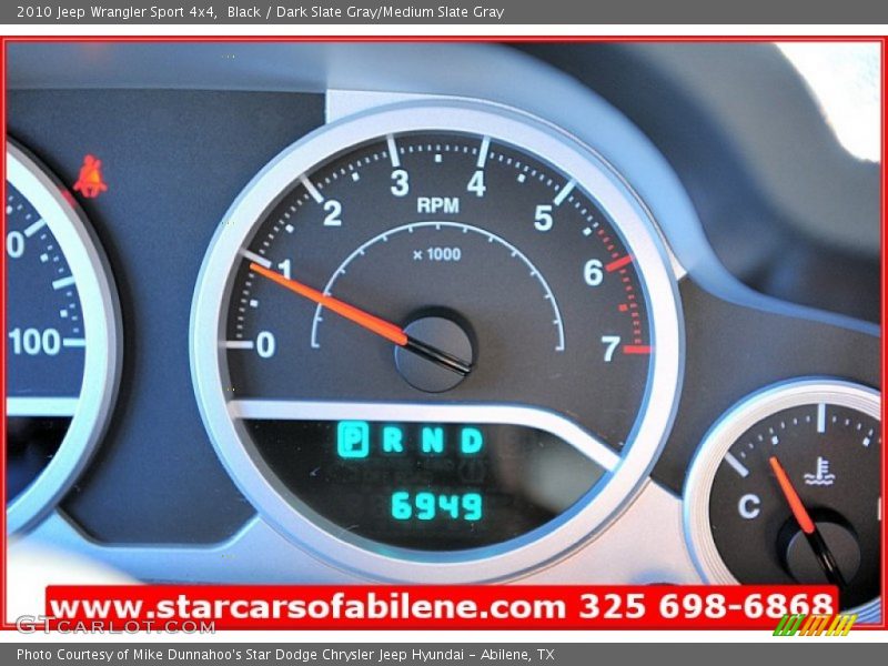 Black / Dark Slate Gray/Medium Slate Gray 2010 Jeep Wrangler Sport 4x4