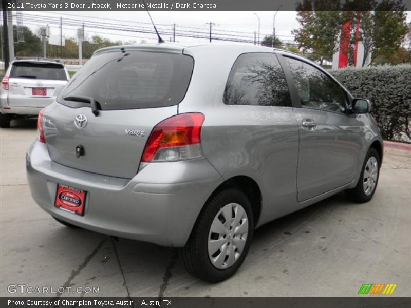 Meteorite Metallic / Dark Charcoal 2011 Toyota Yaris 3 Door Liftback