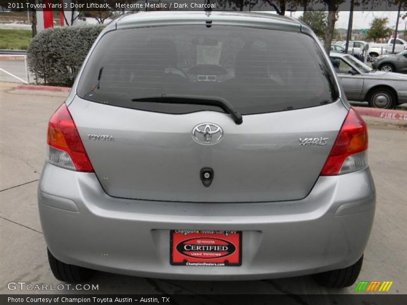 Meteorite Metallic / Dark Charcoal 2011 Toyota Yaris 3 Door Liftback