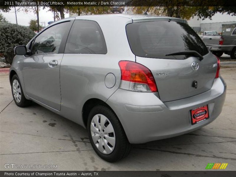 Meteorite Metallic / Dark Charcoal 2011 Toyota Yaris 3 Door Liftback