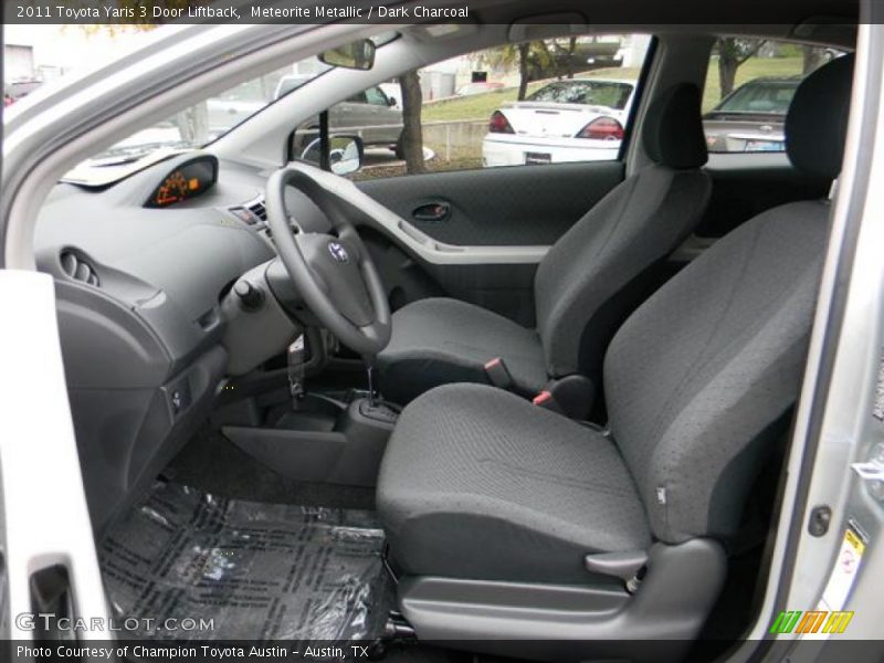  2011 Yaris 3 Door Liftback Dark Charcoal Interior