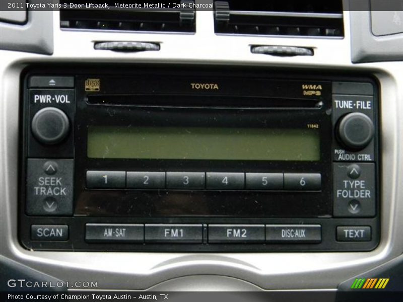 Meteorite Metallic / Dark Charcoal 2011 Toyota Yaris 3 Door Liftback