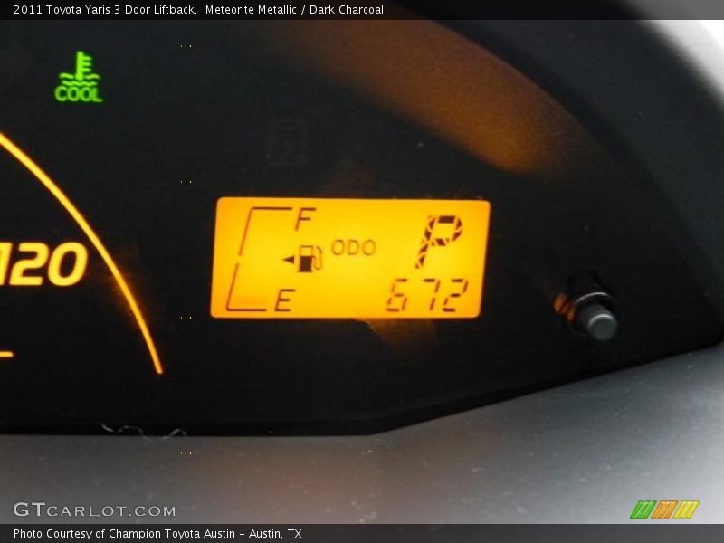 Meteorite Metallic / Dark Charcoal 2011 Toyota Yaris 3 Door Liftback