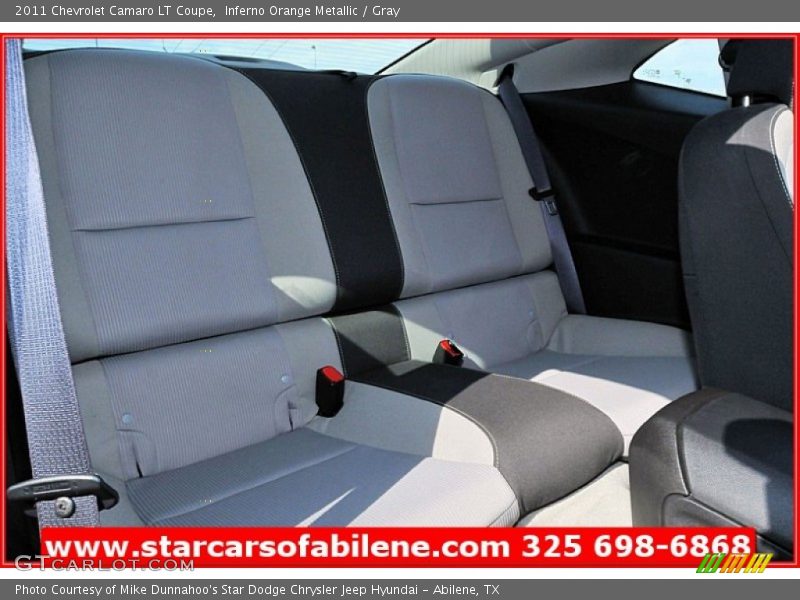Inferno Orange Metallic / Gray 2011 Chevrolet Camaro LT Coupe