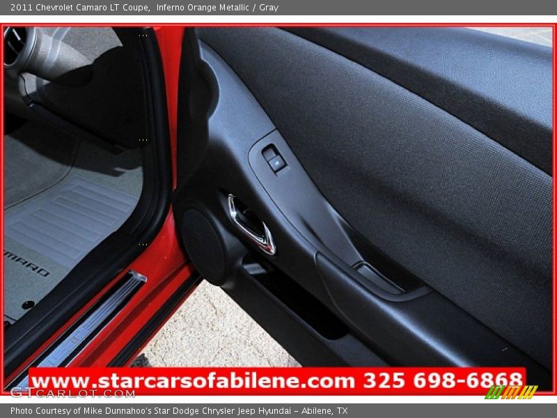 Inferno Orange Metallic / Gray 2011 Chevrolet Camaro LT Coupe