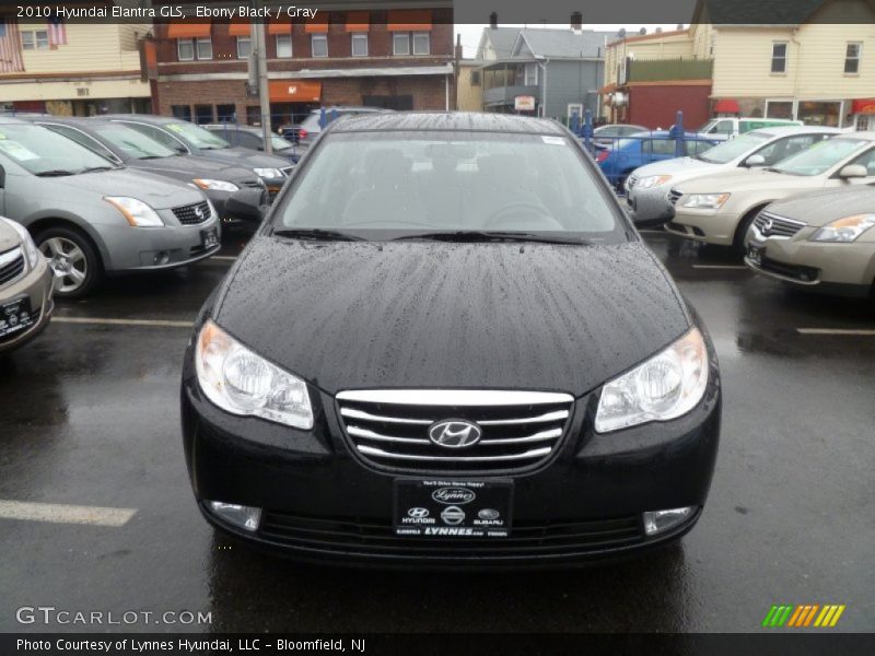 Ebony Black / Gray 2010 Hyundai Elantra GLS